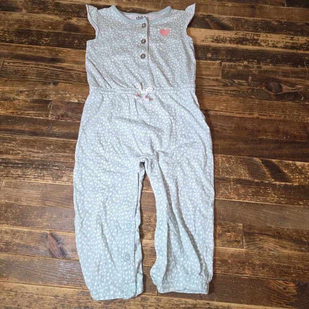 Baby Girl Size 18 Mo Lot Of 7 Pieces Dress Rompers Longall Jumpers Comfy Bundle